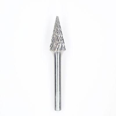 Bom preço SM-5 28 graus de forma de cone pontiaguda de corte duplo de borracha de carburo padrão com 1/4'Shank For Die Grinder Drill Bit em linha