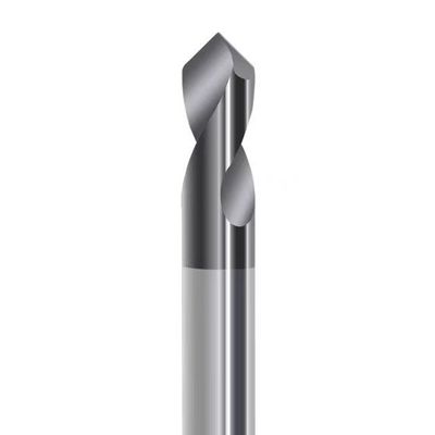 Bom preço HRC45 2 flautas AITiN NC Spotting Drill Bit Machining Precision Solid Carbide Drill Bit em linha