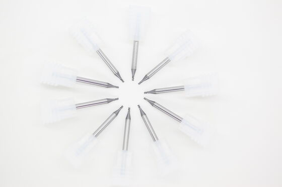 Bom preço 0,047" 3 flautas fresas de micro-diâmetro de hélice variável para ligas de alumínio, revestimento de liga de cobre PVD em linha