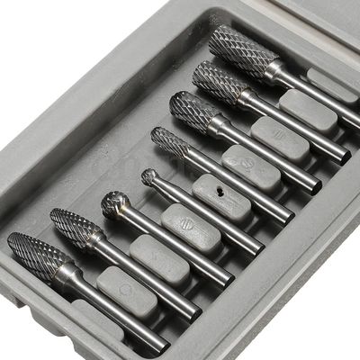 Bom preço Finishing Tungstênio Carbide Burr Set 8pcs Padrão Double Cut Carbide Burr Ferramenta em linha