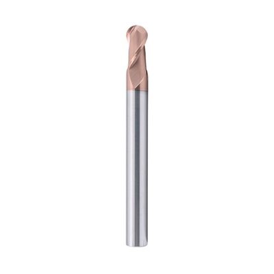 Bom preço 10mm Dia R5*10*20*10*75 2Flutes TiAISiN Carbide Ball Nose End Mill Para aço carbono liga de aço ferro fundido em linha