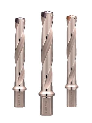 Bom preço 7D Tungstênio Carbide Bits de perfuração de aço flauta espiral indexável ferramentas de perfuração de buracos profundos em linha