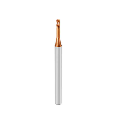 Bom preço HRC55 1mm Solid Carbide End Mill 2 flautas pescoço comprido flautas curtas Quadrado End Mill em linha
