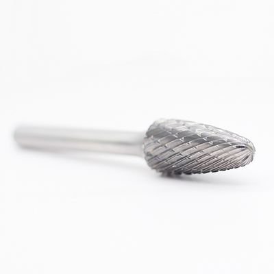 Bom preço SF-3 Forma de árvore Râmio Final Duplo Corte Carbide de Tungstênio Burr com 1/4 '' Shank Duplo Corte em linha