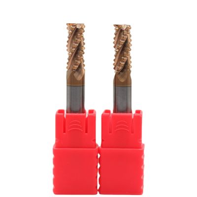 Bom preço 8 mm HRC55 4 flautas Carbide Roughing End Mills TiAISiN revestido para aços e ferro em linha