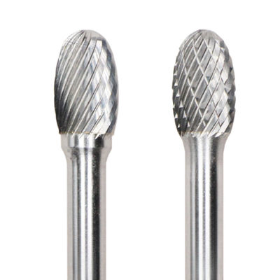 Bom preço SE 12mm Carbide Burr Die Grinder Bit Tungsténio Carbide Burr Ficheiro rotativo Forma oval em 8mm Shank em linha