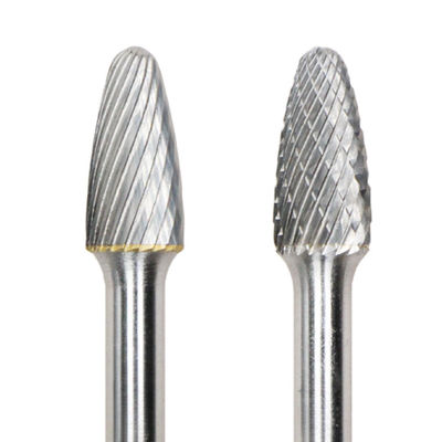 Bom preço SF Forma de árvore Raio Final de corte único de tungstênio Carbide Burr com 6mm Shank em linha