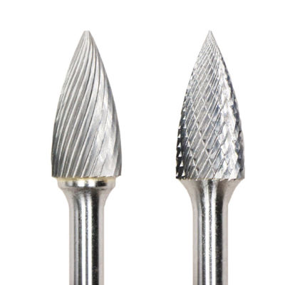12mm Dia SG Tree Point End Double Cut Carbide Burr 6mm Shank Carbide Burrs para moedor a moagem