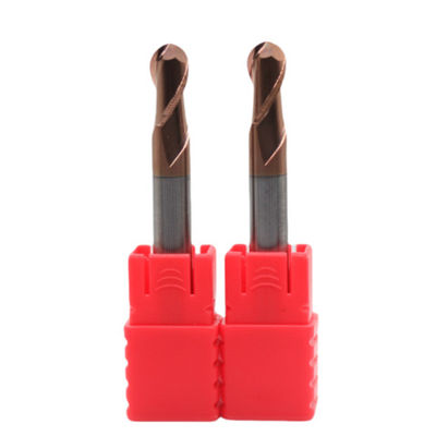 Bom preço 3mm Dia R1.5*3*6*3*50 2Flutes TiAISiN Carbide Ball Nose End Mill Para aço carbono liga de aço ferro fundido em linha