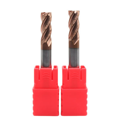 Bom preço 6mm Dia 6*25*6*75 TiAISiN revestido 4 flautas planas Carbide Quadrado End Mill Para aço carbono liga de aço ferro fundido em linha