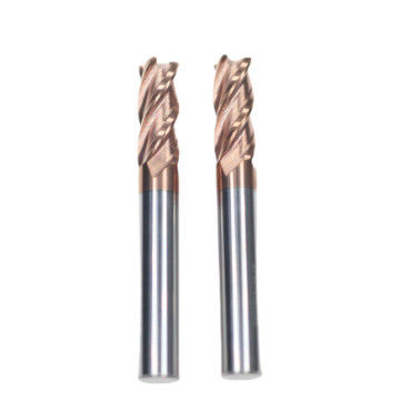 Bom preço 8mm Dia 8*20*8*60 TiAISiN revestido 4 flautas planas Carbide Quadrado End Mill Para aço carbono liga de aço ferro fundido em linha