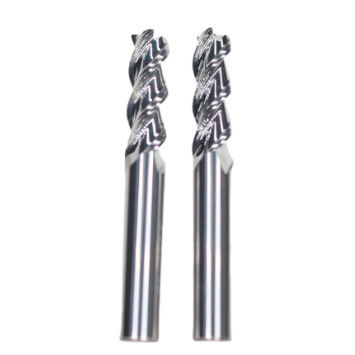 Bom preço 12mm Dia 12*45*12*100 HRC55 3 flautas Flat Carbide End Mills para Alumínio não revestido Tipo de Máquina Finishing Machining em linha