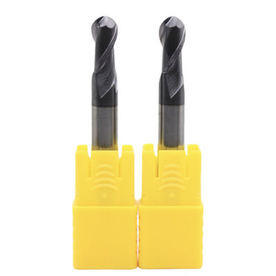 Bom preço Aço carbono liga de aço aço inoxidável Ferro fundido Máquinas de processamento 5mm R2.5*5*10*5*50 2 flautas Esferas de esferas de moinho AITiN revestido em linha