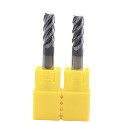 Bom preço 16mm Dia 16*45*16*100 AITiN Nano preto revestimento 4 Fluto Carbide Quadrado Final Moinho Para Ferro Fundido de Aço em linha