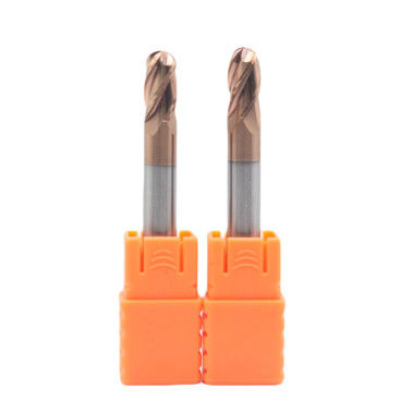Bom preço 8mm Dia R4*8*16*8*60 4Flutes TiAISiN Carbide Ball Nose End Mill Para aço carbono liga de aço ferro fundido em linha