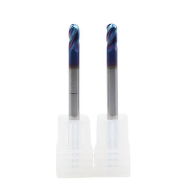 Bom preço Fabricação em bruto de 4 flautas HRC 65 R2*4*8*4*75 TiAISiN revestido de borracha de carburo em linha