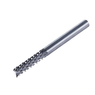 Bom preço Não revestido 4,0*12*45L*4 Carbide sólido de milho Dentes de extremo de moinho CNC Roteador de milho Bit em linha
