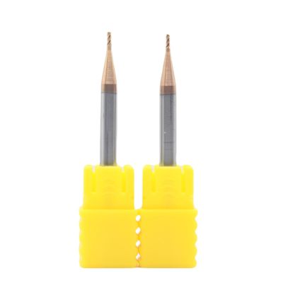 Bom preço Fresa de topo quadrada de carboneto de 4 canais com revestimento TiSiN de 2mm de diâmetro 2*5*4*50 para aço carbono, aço ligado e ferro fundido em linha