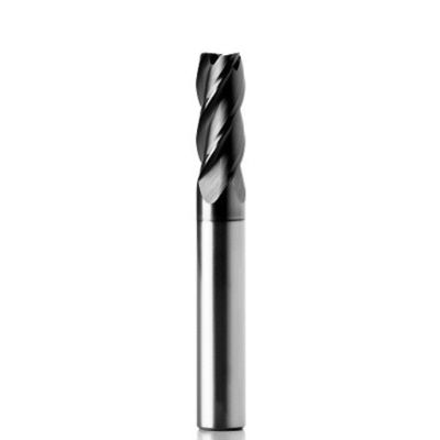 Bom preço 4 Flutes de aço final de moinho 35 graus Helix ângulo AITiN revestido terminais moinhos para aço 8mm base em linha