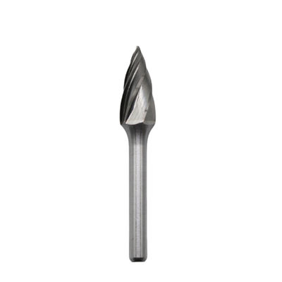 Forma de G Burr de Carbono Padrão 10mm * 20mm Borra de Carbono de Árvore pontiaguda em corte de alumínio de 6mm