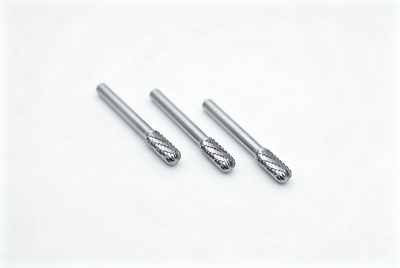 Bom preço rebarbas cilíndricas personalizadas diâmetro do carboneto de raio de 9.5mm com corte dobro padrão da pata de 6mm em linha