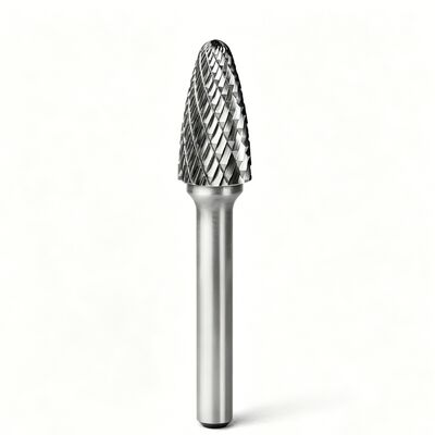 Qualidade Carbide de Tungsténio Burr rotativo ∙ Forma de árvore SF-5 ∙ 1/2 "Diâmetro, 1/4" Cadeia, 1" Cadeia comprimento fábrica